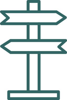 Direction sign Vector Icon Design
