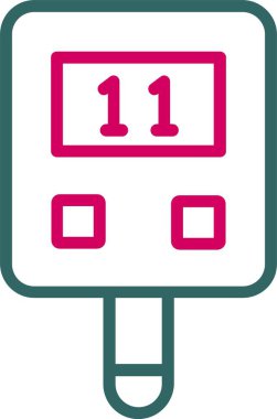 Glucometer Vector Icon Design
