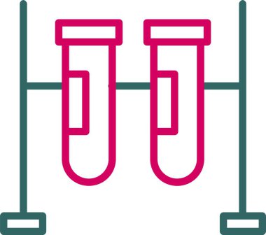 Test Tubes Vector Icon Design