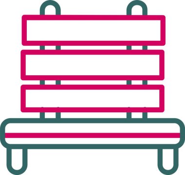 Bench Vektör Simgesi Tasarımı