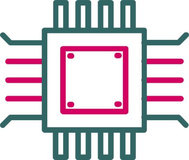 Microchip Vector Icon Design