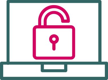 Vektör simgesi tasarım kilidini