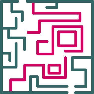 Labyrinth Vector Icon Design