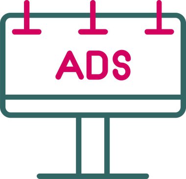 Ads Vector Icon Design