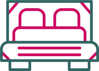 Bed Vector Icon Design