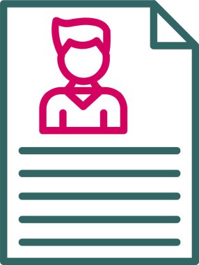 Resume Vector Icon Design