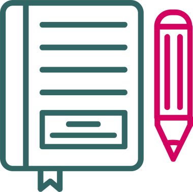 Notebook Vector Icon Design