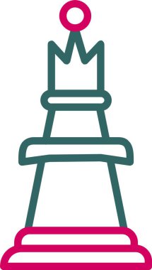 Chess Queen Vector Icon Design