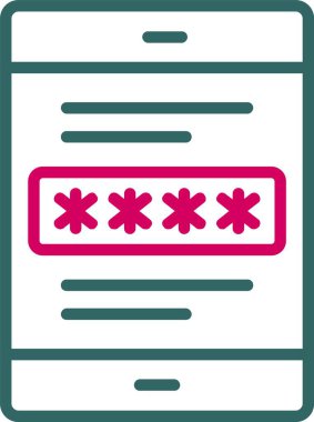 Password Vector Icon Design