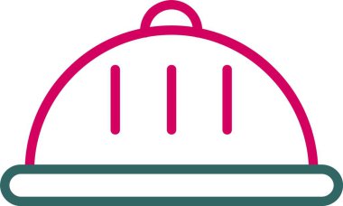 Gıda Tepsisi Vektör Simgesi Tasarımı