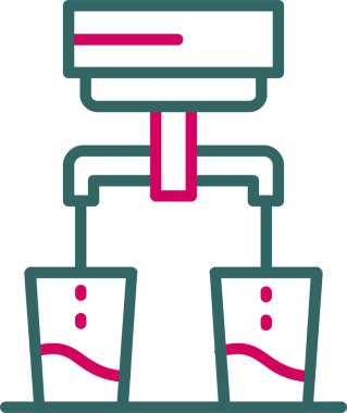 Çift Vektör Simgesi Tasarımı