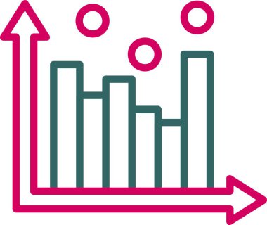 Histogram Vektör Simgesi Tasarımı