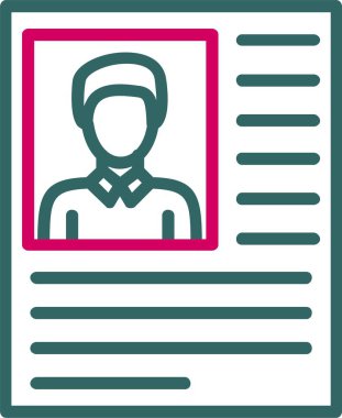 Resume Vector Icon Design