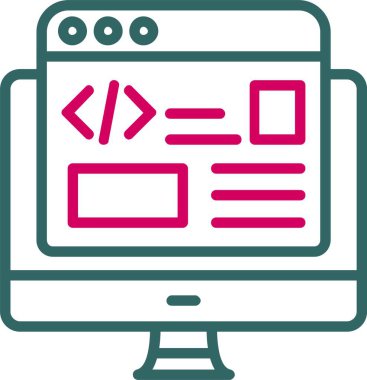 Back-end Developer Vector Icon Design