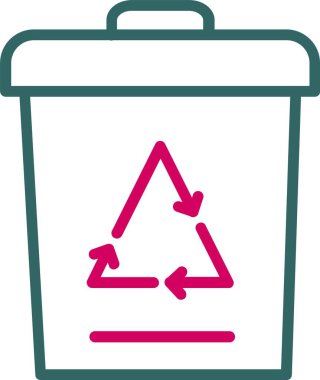 Depo gözü vektör simgesi tasarım geri dönüşüm