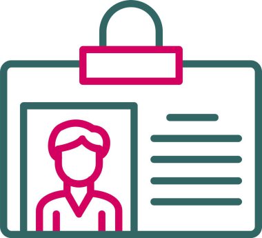 Id Card Vector Icon Design