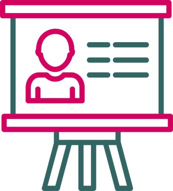 Sunum Vektörü Simgesi Tasarımı