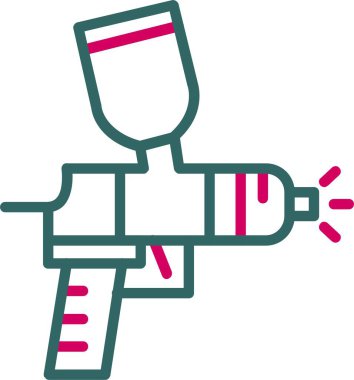 Airbrush Vektör Simgesi Tasarımı