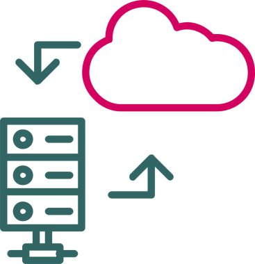 Sunucu Vektör Simgesi Tasarımı