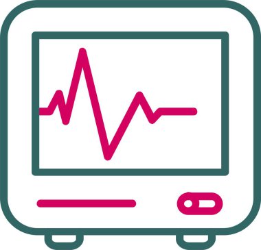 Cardiogram Vector Icon Design