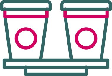 Cups Vector Icon Design