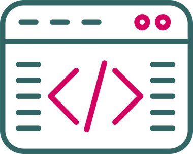 Coding Vector Icon Design