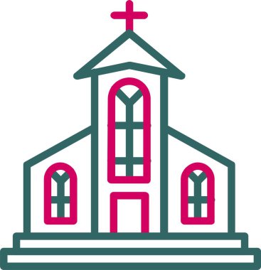 Kilise vektör simgesi tasarım
