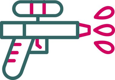 Water Gun Vector Icon Design