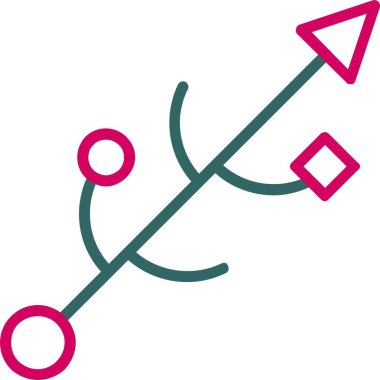 Usb Connector Vector Icon Design