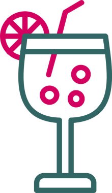 Cocktail Vector Icon Design