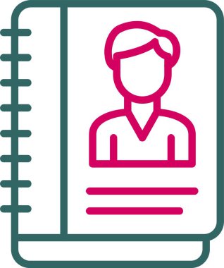 Address Book Vector Icon Design