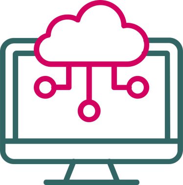 Computing Cloud Vector Icon Design