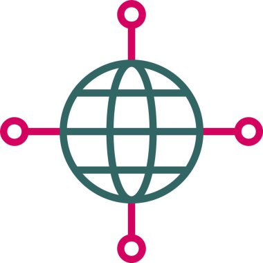 Genel Altyapı Vektör Simgesi Tasarımı