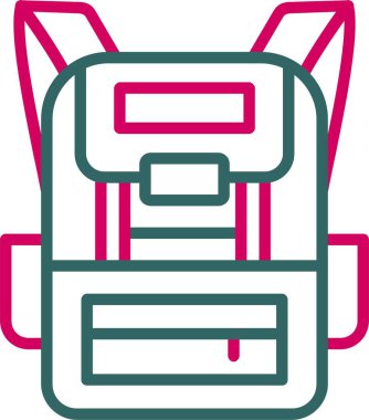 Backpack Vector Icon Design