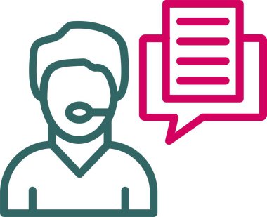 Customer Service Vector Icon Design