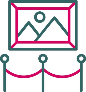 Art Gallery Vector Icon Design