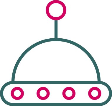 Ufo Vektör Simgesi Tasarımı