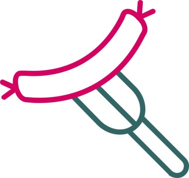 Hot Dog Vector Icon Design