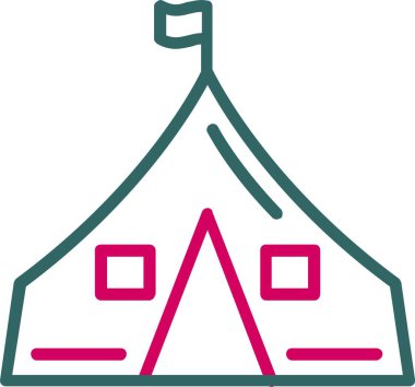 Tent Vector Icon Design