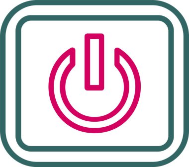 Güç düğmesi vektör simgesi tasarım