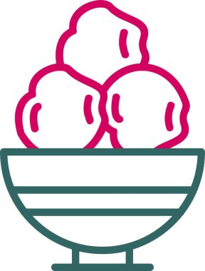 Köfte Vektör Simgesi Tasarımı