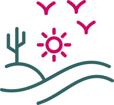 Desert Vector Icon Design