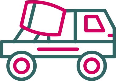 Concrete Mixture Vector Icon Design