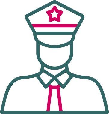 Policeman Vector Icon Design