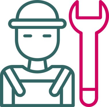Plumber Vector Icon Design