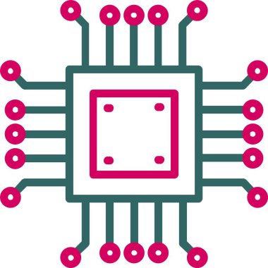 Microchip Vector Icon Design