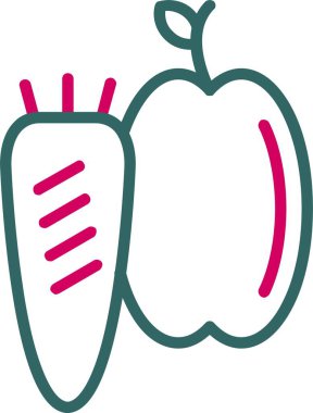 Sağlıklı Besin Vektörü Simgesi Tasarımı