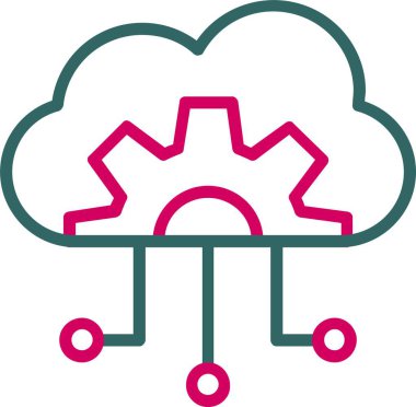 Cloud Computing Vector Icon Design