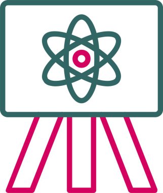 Fizik Vektörü Simgesi Tasarımı