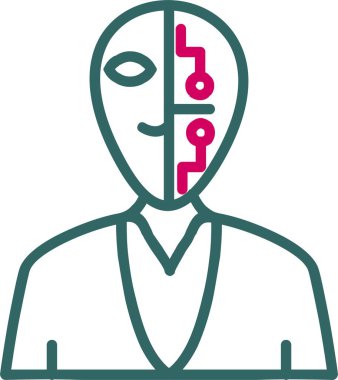 Cyborg Vector Icon Design